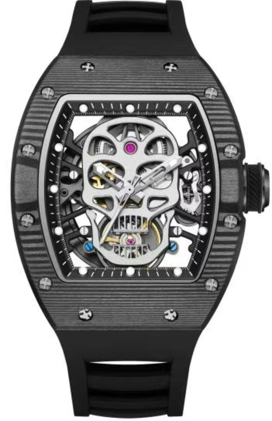 RM Black Skull Inspired Watch
