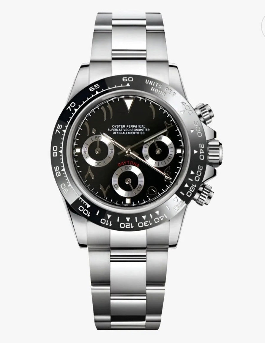 Daytona Black Arabic Dial Inspired Watch