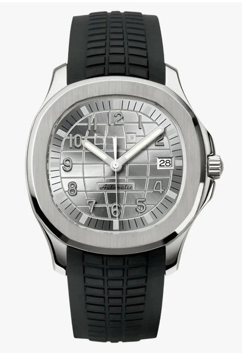 Aquanaut Black & Silver watch