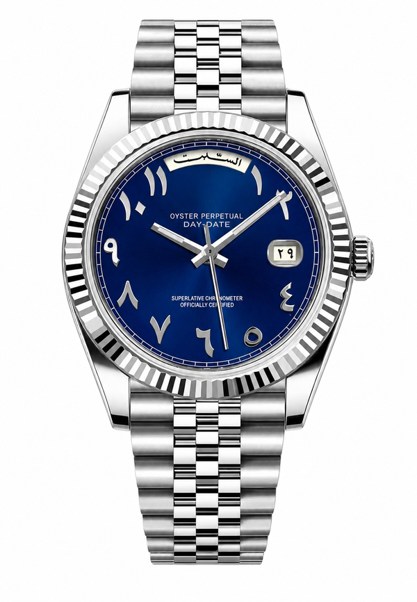 Daydate Royal Blue Arabic Dial Inspired Watch