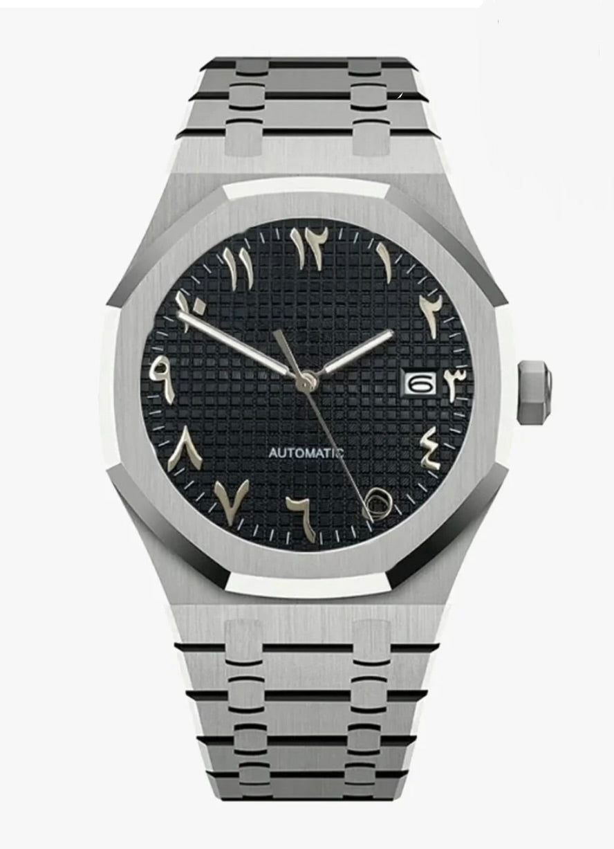 Royal Oak Black Arabic Inspired Watch