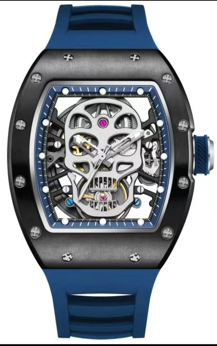 RM Blue Skull Inspired Watch