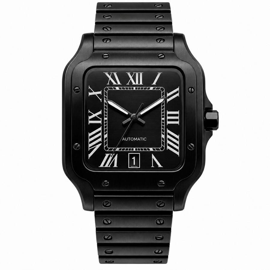 Santos Triple Black Inspired Watch