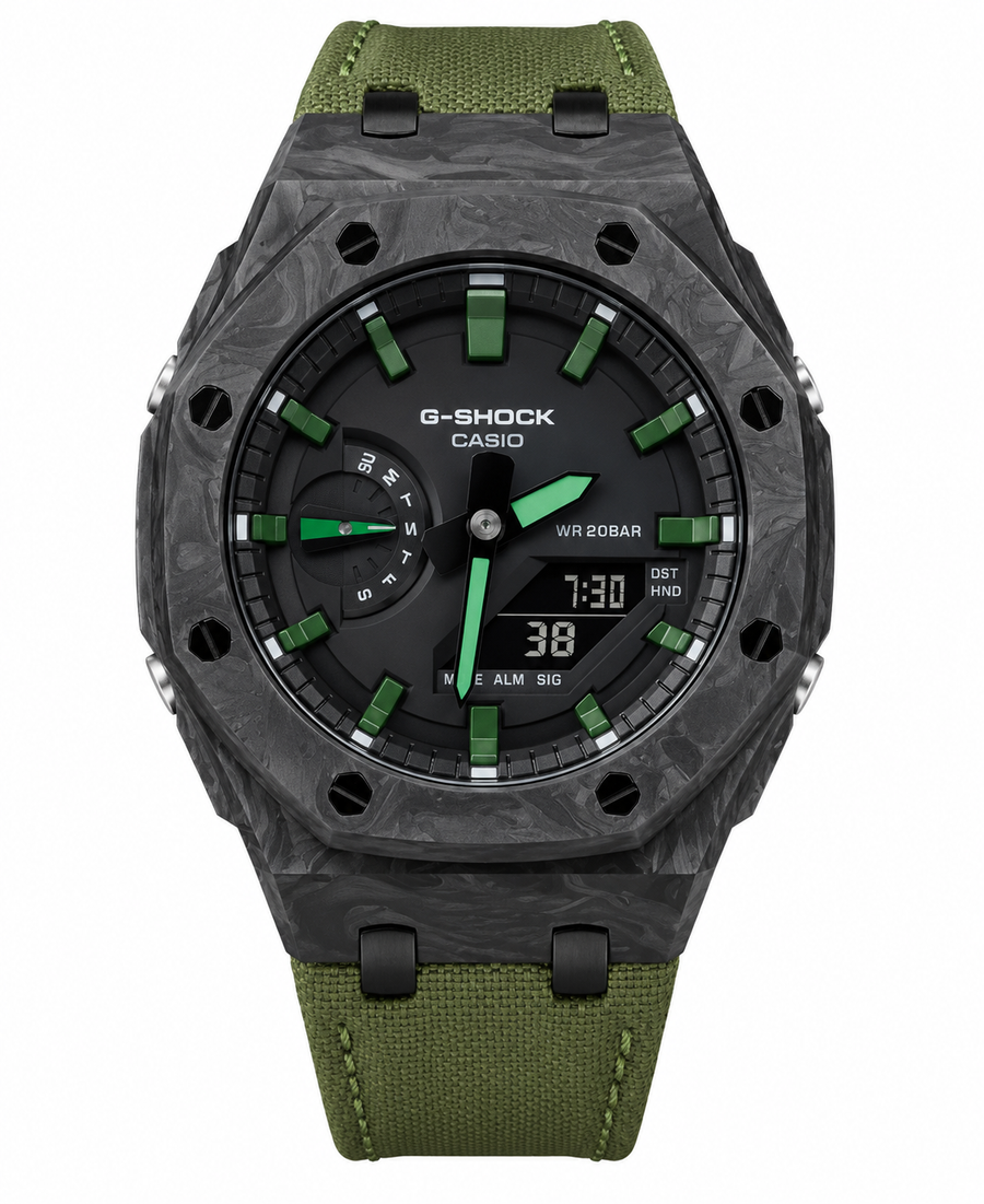 G-Shock Green Carbon Inspired Watch