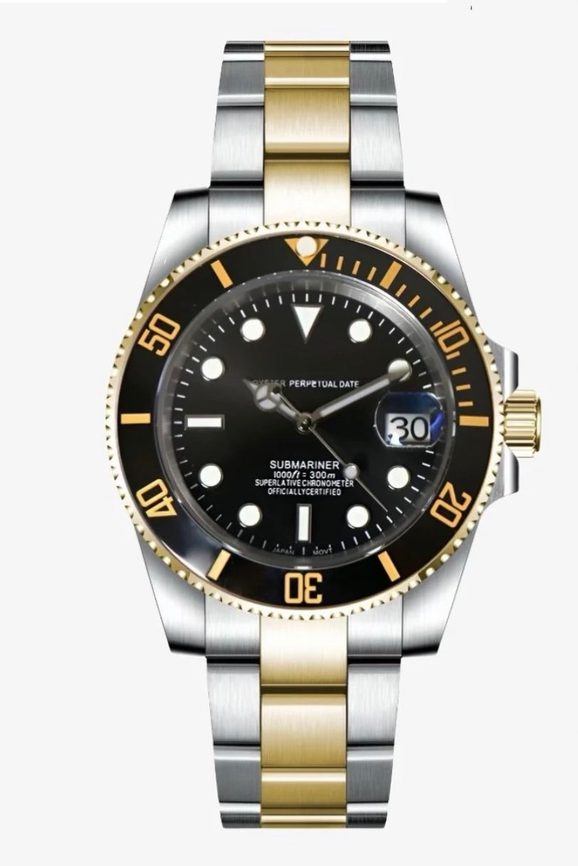 Submariner Gold & Silver Inspired Watch