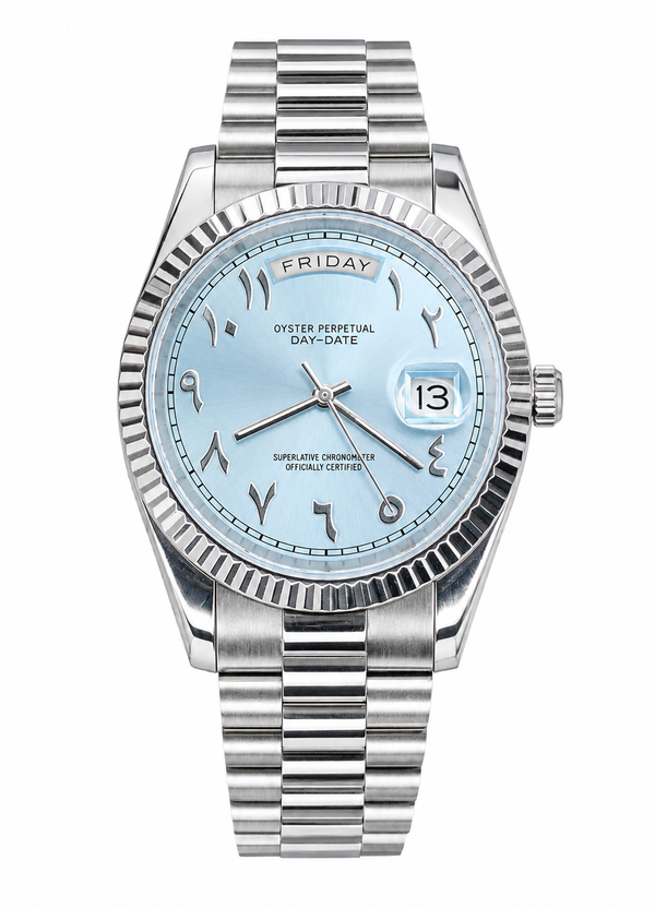 Daydate Blue Arabic Dial Inspired Watch