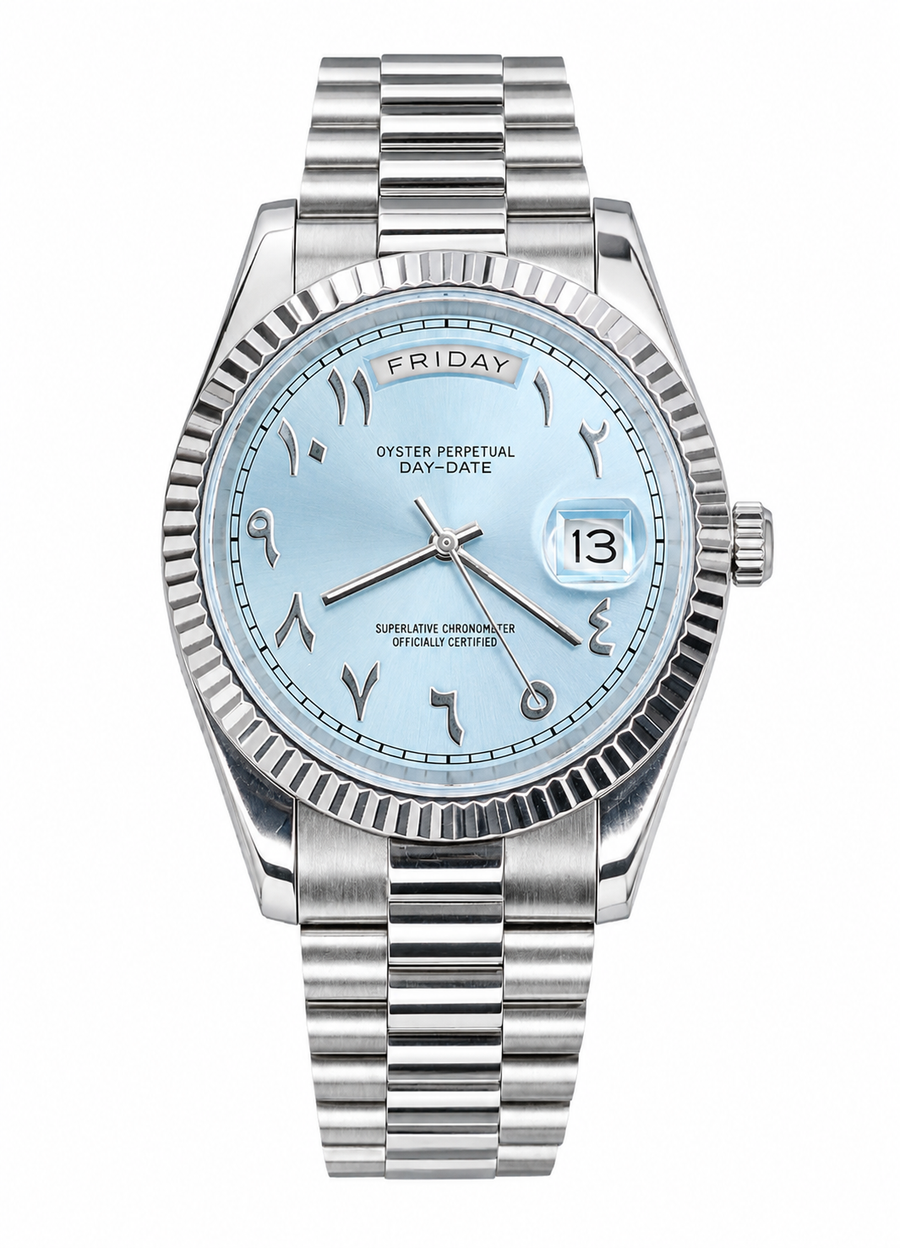 Daydate Blue Arabic Dial Inspired Watch