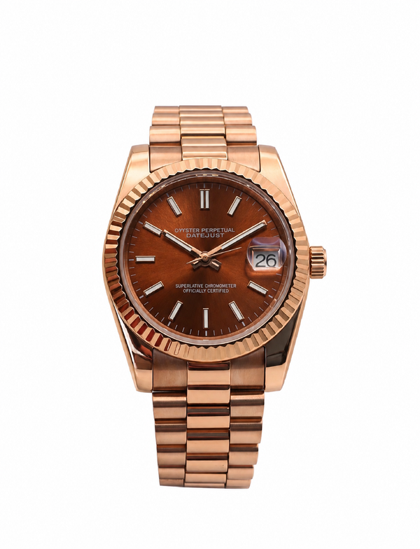 Datejust Rose Gold Chocolate Inspired Watch