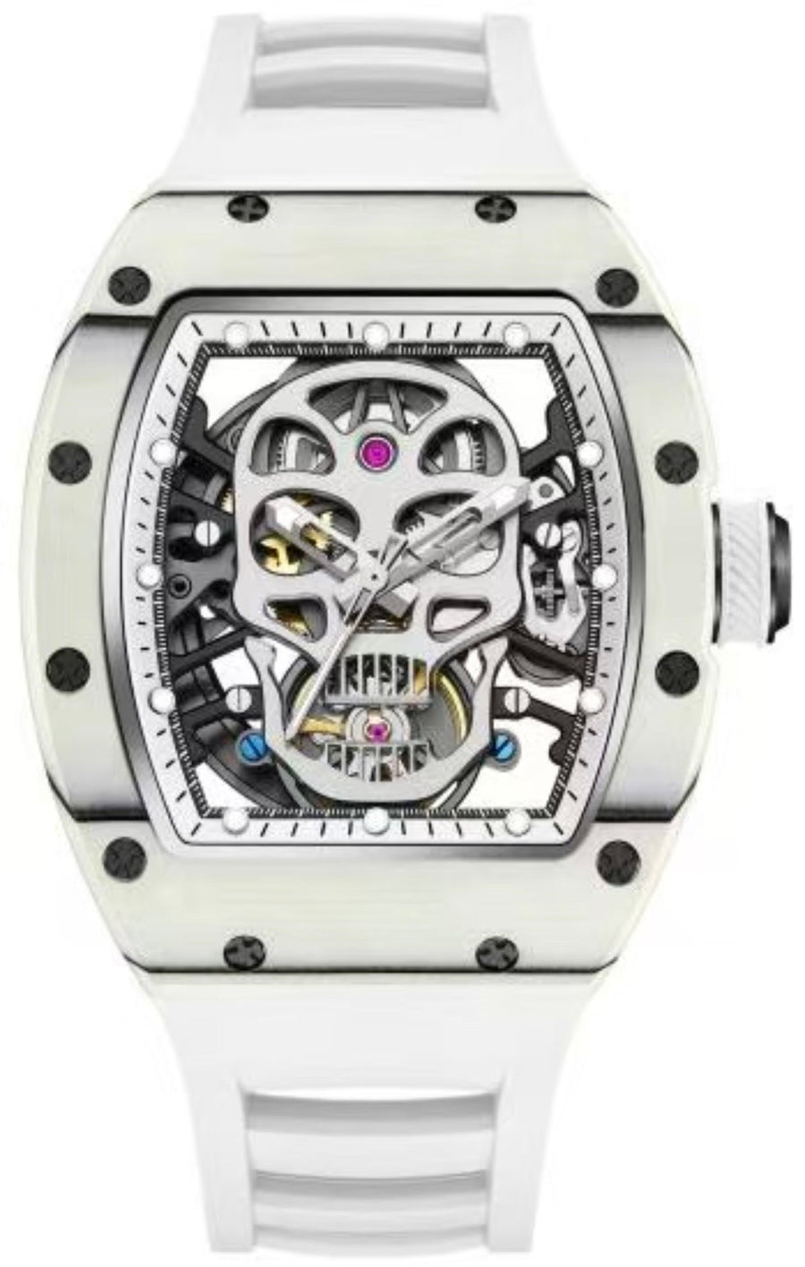 RM White Skull Inspired Watch