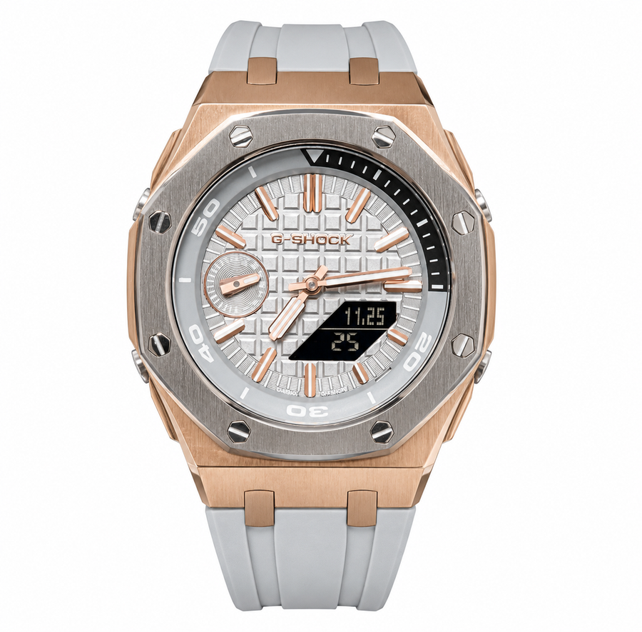G-Shock Rose Gold & White Inspired Watch