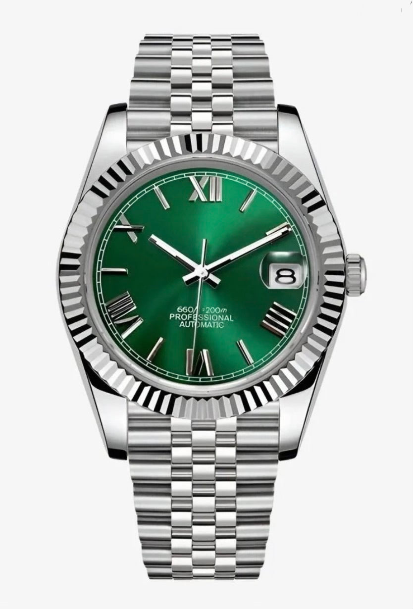 Datejust Green Roman Dial Inspired Watch