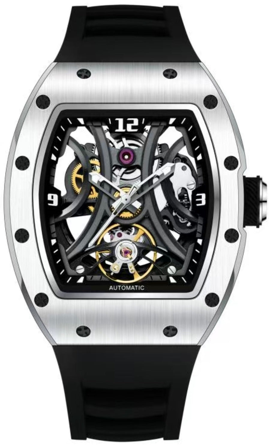 RM Skeleton White Inspired Watch