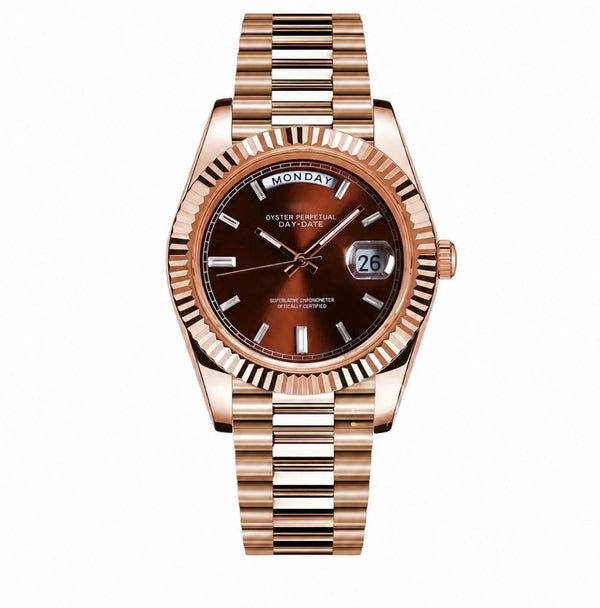 Daydate Rose Gold & Chocolate Inspired Watch
