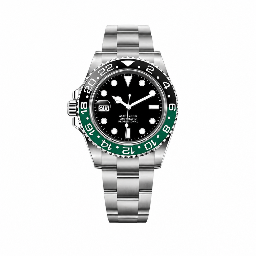GMT Sprite Left Crown Inspired Watch