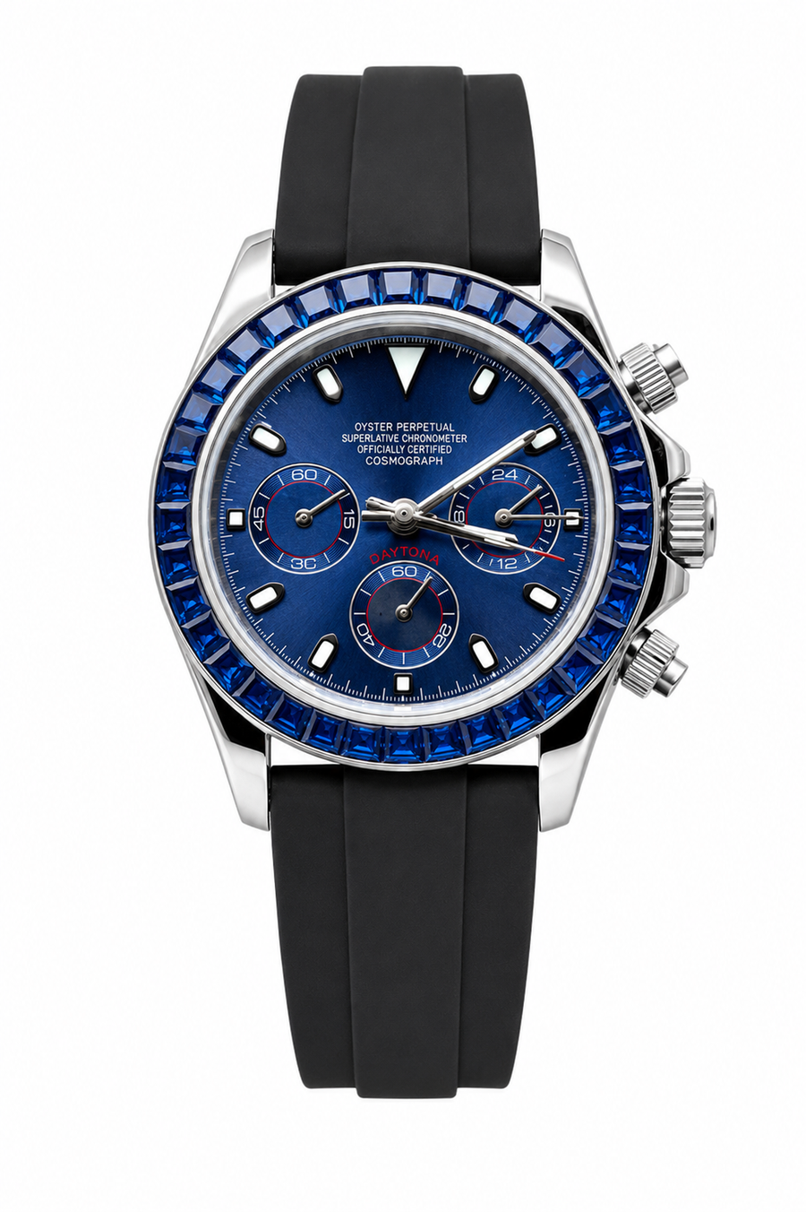 Daytona Sapphire Rubber Strap Inspired Watch