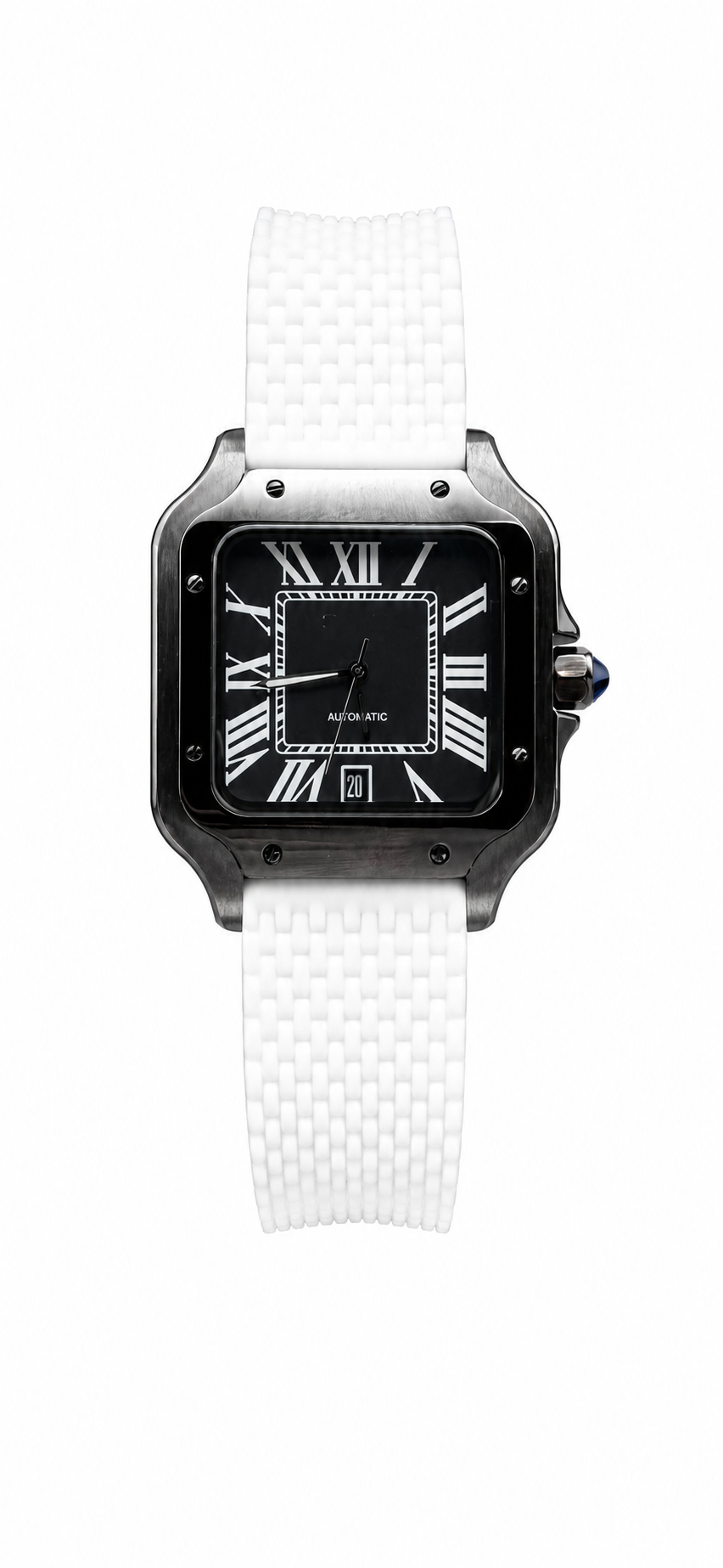 Santos Black & White Strap Inspired Watch