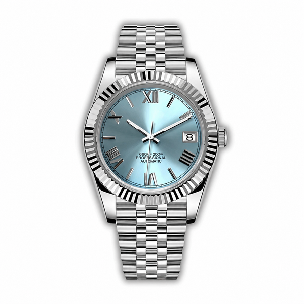 Datejust Ice Blue Roman Numerals Inspired Watch