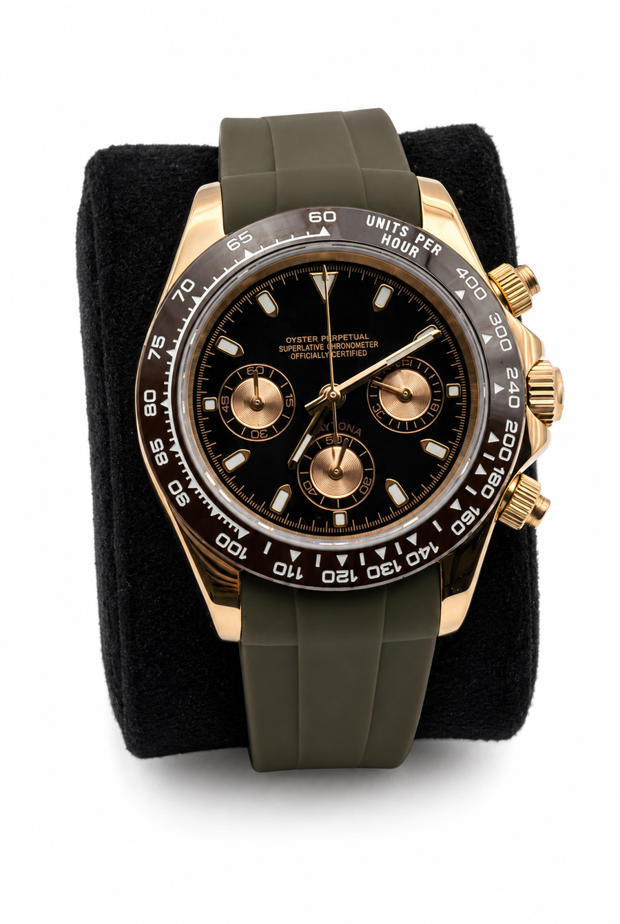 Daytona Mocha & Rose Gold Inspired Watch