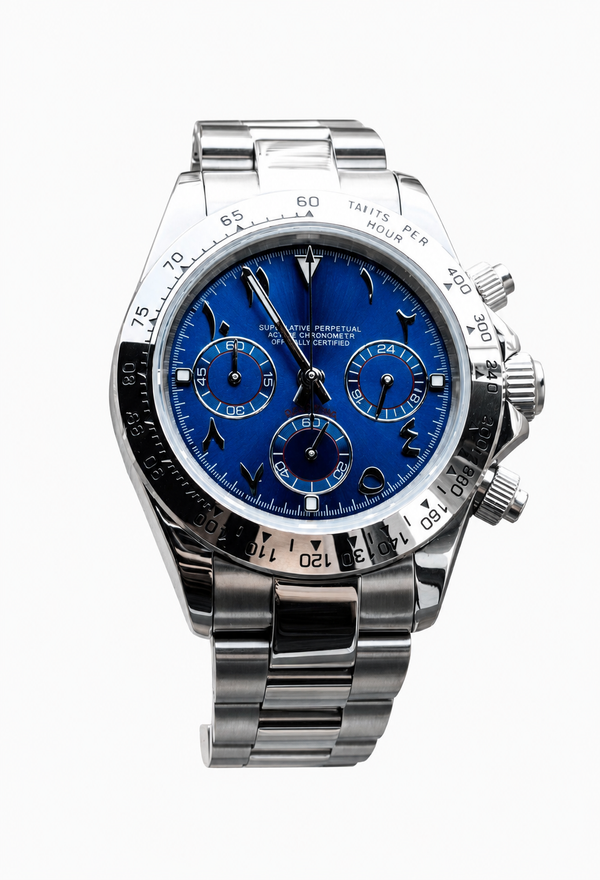 Daytona Ocean Blue Arabic Dial Inspired Watch