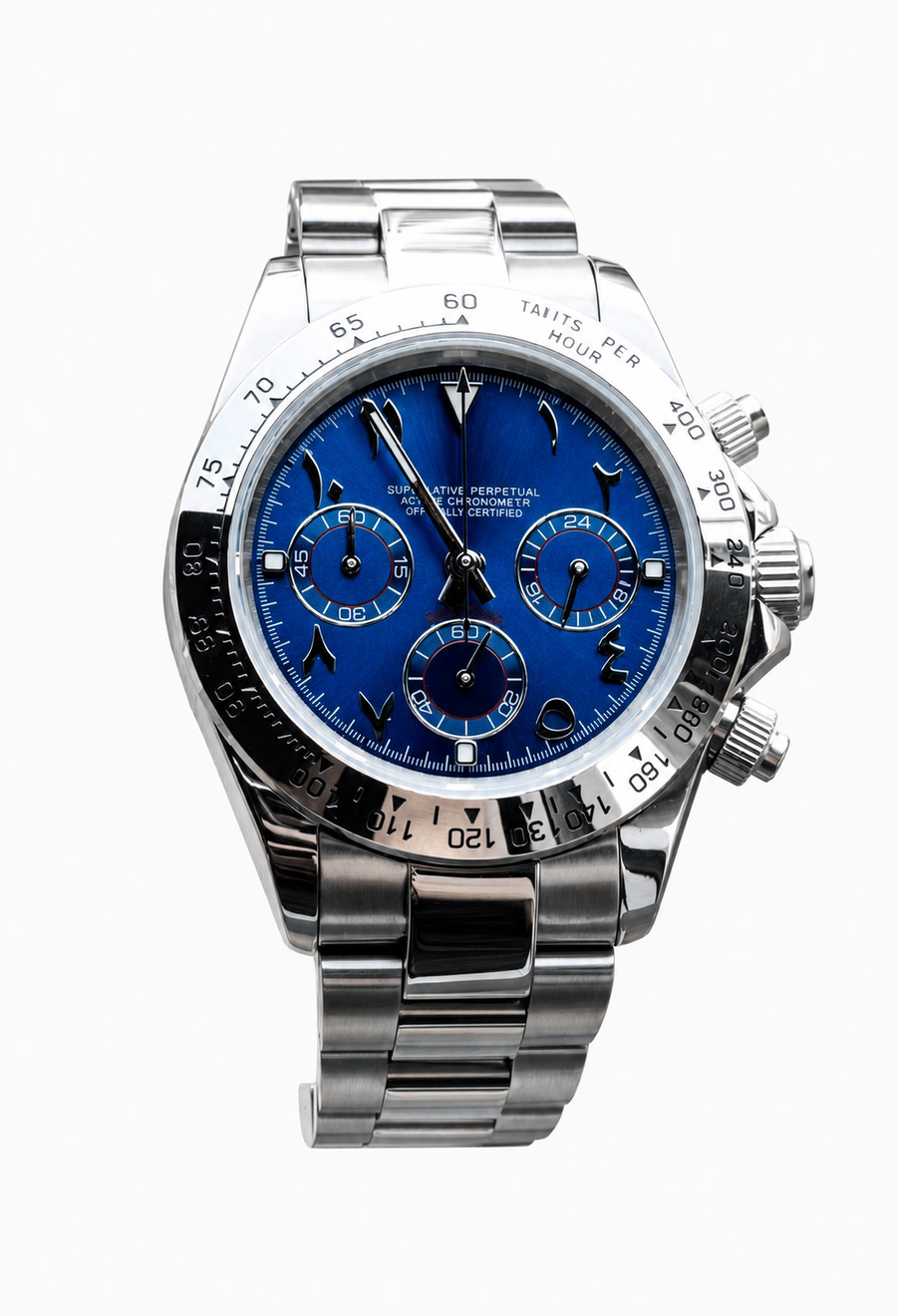 Daytona Ocean Blue Arabic Dial Inspired Watch