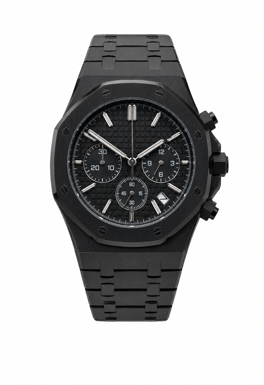 Royal Oak Black Chronograph Inspired Watch
